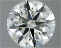 Natural Diamond 0.70 Carats, Round with Excellent Cut, M Color, SI1 Clarity and Certified by GIA
