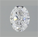 Natural Diamond 0.61 Carats, Oval with  Cut, D Color, VVS2 Clarity and Certified by GIA
