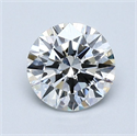 Natural Diamond 1.01 Carats, Round with Excellent Cut, F Color, SI2 Clarity and Certified by GIA