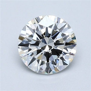 Picture of Natural Diamond 1.01 Carats, Round with Excellent Cut, F Color, SI2 Clarity and Certified by GIA