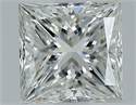 Natural Diamond 1.00 Carats, Princess with  Cut, H Color, VS1 Clarity and Certified by GIA