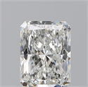 Natural Diamond 0.57 Carats, Radiant with  Cut, I Color, VVS2 Clarity and Certified by GIA