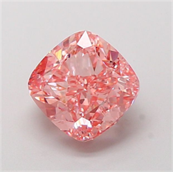 Picture of Lab Grown Diamond 2.09 Carats, CUSHION MODIFIED with  Cut, Fancy Vivid Pink Color, VVS2 Clarity and Certified by IGI