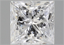 Natural Diamond 0.72 Carats, Princess with  Cut, D Color, VS2 Clarity and Certified by GIA