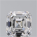 Natural Diamond 1.50 Carats, Asscher with  Cut, E Color, IF Clarity and Certified by GIA