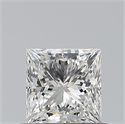 Natural Diamond 0.60 Carats, Princess with  Cut, H Color, VVS1 Clarity and Certified by GIA