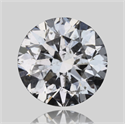 Natural Diamond 0.53 Carats, Round with Very Good Cut, E Color, I1 Clarity and Certified by GIA