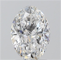 Natural Diamond 1.20 Carats, Oval with  Cut, E Color, SI1 Clarity and Certified by GIA