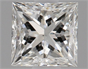 Natural Diamond 0.52 Carats, Princess with  Cut, H Color, VS2 Clarity and Certified by GIA