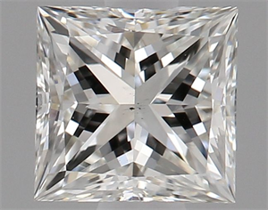 Picture of Natural Diamond 0.52 Carats, Princess with  Cut, H Color, VS2 Clarity and Certified by GIA