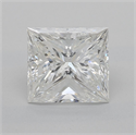 Natural Diamond 1.70 Carats, Princess with  Cut, G Color, SI1 Clarity and Certified by GIA