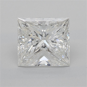 Picture of Natural Diamond 1.70 Carats, Princess with  Cut, G Color, SI1 Clarity and Certified by GIA