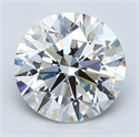 Natural Diamond 2.01 Carats, Round with Excellent Cut, H Color, VS1 Clarity and Certified by GIA