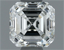 Natural Diamond 1.00 Carats, Asscher with  Cut, G Color, VVS1 Clarity and Certified by IGI