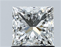 Natural Diamond 1.06 Carats, Princess with  Cut, H Color, VVS2 Clarity and Certified by GIA
