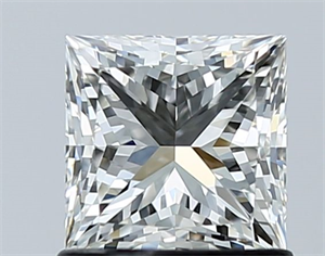 Foto Diamante Natural 1.06 quilates, Princesa , Color H, claridad VVS2 y certificado GIA de