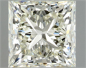 Natural Diamond 1.01 Carats, Princess with  Cut, L Color, SI1 Clarity and Certified by GIA