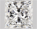 Natural Diamond 1.01 Carats, Princess with  Cut, F Color, VVS2 Clarity and Certified by GIA