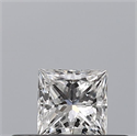 Natural Diamond 0.24 Carats, Princess with  Cut, D Color, VVS1 Clarity and Certified by GIA