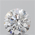 Natural Diamond 0.90 Carats, Round with Excellent Cut, D Color, SI1 Clarity and Certified by GIA