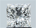 Natural Diamond 1.01 Carats, Princess with  Cut, H Color, VS2 Clarity and Certified by GIA