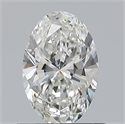 Natural Diamond 0.70 Carats, Oval with  Cut, G Color, VS1 Clarity and Certified by GIA
