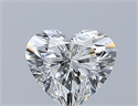 Natural Diamond 0.51 Carats, Heart with  Cut, H Color, SI1 Clarity and Certified by GIA