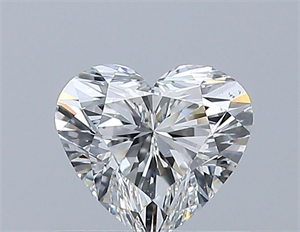 Picture of Natural Diamond 0.51 Carats, Heart with  Cut, H Color, SI1 Clarity and Certified by GIA