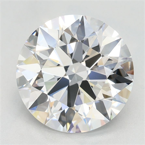 Picture of Lab Grown Diamond 2.42 Carats, Round with Excellent Cut, D Color, VVS1 Clarity and Certified by GIA