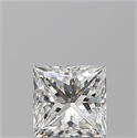 Natural Diamond 0.90 Carats, Princess with  Cut, F Color, VS2 Clarity and Certified by GIA