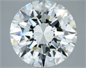 Natural Diamond 5.03 Carats, Round with Excellent Cut, H Color, VVS1 Clarity and Certified by IGI