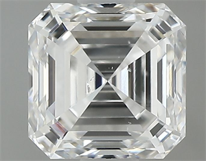 Picture of Natural Diamond 0.80 Carats, Asscher with  Cut, F Color, SI1 Clarity and Certified by GIA