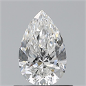 Natural Diamond 0.60 Carats, Pear with  Cut, E Color, VS1 Clarity and Certified by GIA