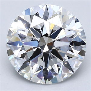 Picture of Natural Diamond 2.71 Carats, Round with Excellent Cut, D Color, VVS1 Clarity and Certified by GIA