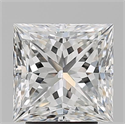 Natural Diamond 3.29 Carats, Princess with  Cut, G Color, SI2 Clarity and Certified by GIA