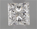 Natural Diamond 0.35 Carats, Princess with  Cut, E Color, SI1 Clarity and Certified by GIA