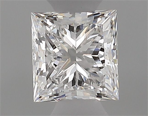 Picture of Natural Diamond 0.35 Carats, Princess with  Cut, E Color, SI1 Clarity and Certified by GIA