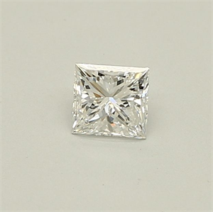 Picture of Natural Diamond 0.32 Carats, Princess with  Cut, F Color, SI1 Clarity and Certified by GIA