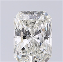 Natural Diamond 1.50 Carats, Radiant with  Cut, I Color, SI1 Clarity and Certified by GIA