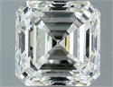 Natural Diamond 0.91 Carats, Asscher with  Cut, I Color, VVS2 Clarity and Certified by IGI