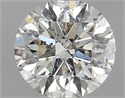 Natural Diamond 0.71 Carats, Round with Excellent Cut, I Color, I1 Clarity and Certified by GIA