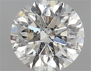 Picture of Natural Diamond 0.71 Carats, Round with Excellent Cut, I Color, I1 Clarity and Certified by GIA