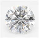 Lab Grown Diamond 1.09 Carats, Round with Ideal Cut, D Color, VVS2 Clarity and Certified by IGI