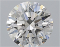Natural Diamond 2.12 Carats, Round with Excellent Cut, E Color, VVS1 Clarity and Certified by GIA