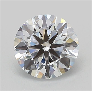 Picture of Lab Grown Diamond 1.01 Carats, Round with Ideal Cut, D Color, VVS2 Clarity and Certified by IGI