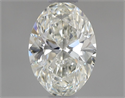 Natural Diamond 0.50 Carats, Oval with  Cut, G Color, VS2 Clarity and Certified by IGI