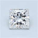 Natural Diamond 1.01 Carats, Princess with  Cut, G Color, SI1 Clarity and Certified by GIA