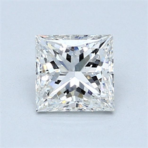 Picture of Natural Diamond 1.01 Carats, Princess with  Cut, G Color, SI1 Clarity and Certified by GIA