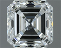 Natural Diamond 0.70 Carats, Asscher with  Cut, H Color, VS1 Clarity and Certified by IGI