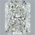 Natural Diamond 2.01 Carats, Radiant with  Cut, J Color, SI1 Clarity and Certified by GIA